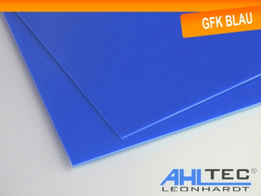 GFK blau 300 x 150 mm x 2,0 mm