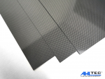 Carbon Platte - Leinen Hochglanz - 280 x 190 mm 0,5 mm